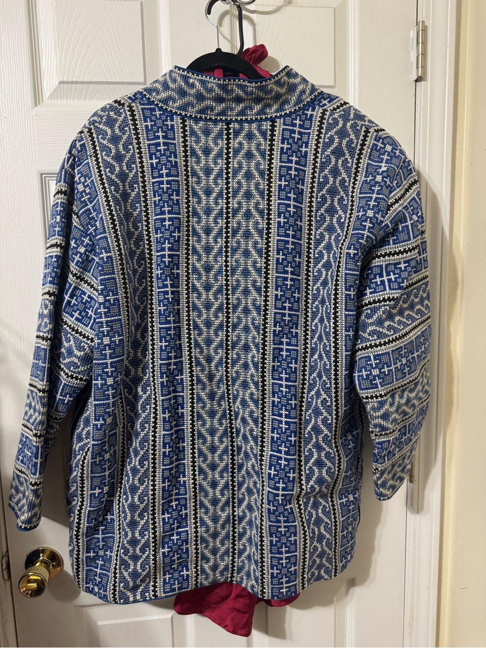Vintage Hill Tribes Thai Golden Triangle Reversible Embroidered Jacket L/XL - Picture 8 of 8